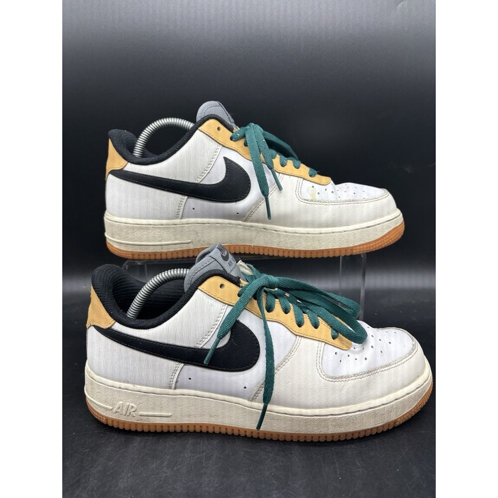 Nike Air Force 1 Low NIKE ID BY YOU White Green Yellow Mens Size 9.5 KCA